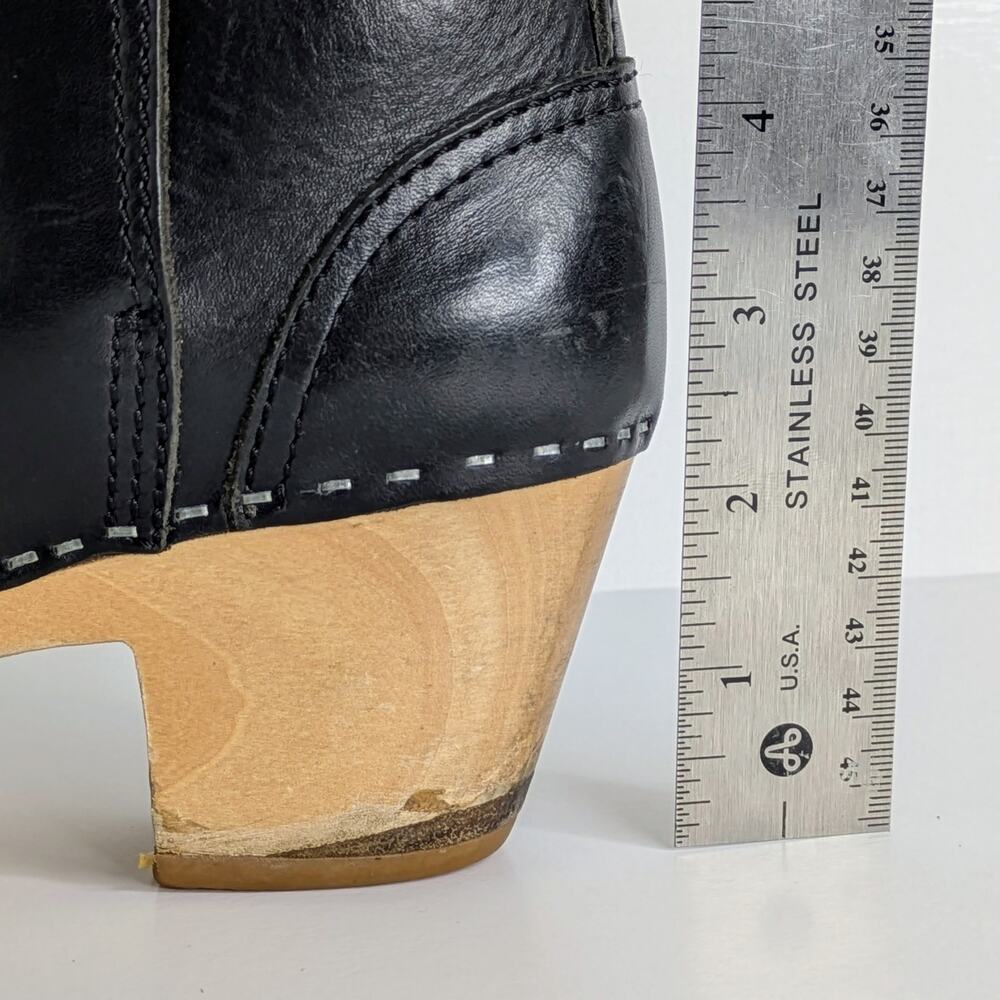 Swedish Hasbeens Jodhpur Ankle Boots 36 Black Leather Split Ankle 6-6.5 - Picture 13 of 16